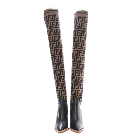 men fendi snow boots|fendi thigh high sock boots.